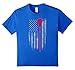 Kids Lacrosse American Flag T-Shirt - Lacrosse Stick Flag T Shirt 12 Royal Blue