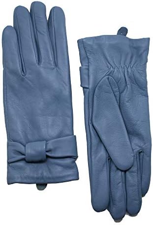 LANTINA Soft Women's Colored Leather Gloves For Winter Warm Lambskin Gloves 100%