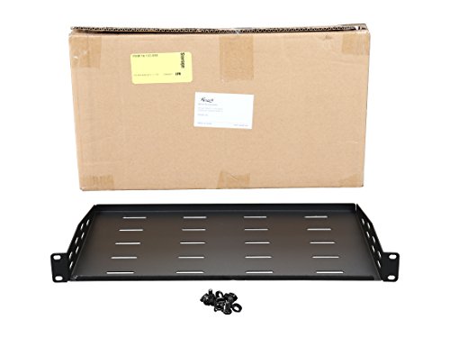 Rosewill 1U Universal Vented Rack Mount Server Shelf for 19 Inch Server Racks / Cantilever Server Cabinet Shelves 10 Inch 250mm Deep Black (RSA-1USHF01)