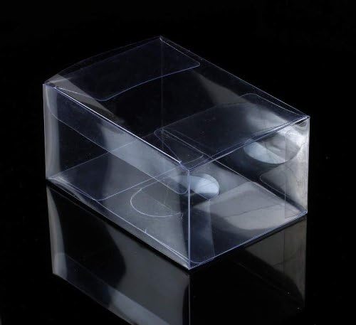 10 de transparente - cartón caja plegable embalaje x plástico: Amazon.es: Hogar