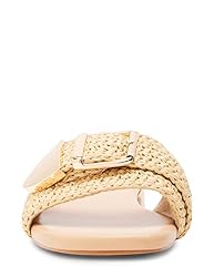 Madden Girl Women's Avaa Flat Sandal, Natural