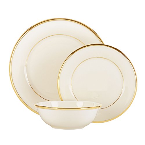 Lenox Eternal GoldBanded Fine China 5Piece Place Setting LAVORIST