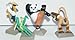Kung Fu Panda Mini Toy Figure Playset of 8 with Po, Master Shifu, Tigress, The Furious Five and Bonus Sticker/Tattoo Set!