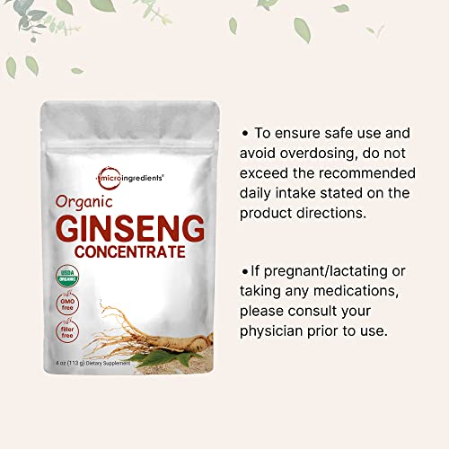 Micro Ingredients Maximum Strength Organic Korean Ginseng Root 2001
