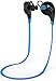 Wireless Bluetooth Headphones: Stalion Sound Stereo Sports Headset Universal for iPhone X 8 7 6s Plus Samsung Galaxy S8 S7 S6 Edge+ Note 8 (Jet Black/Cyan Blue)