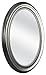 MCS Beaded Oval Wall Mirror, 22.5 x 29.5 Inch, Brushed Nickel