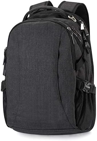 Laptop Backpack, Business Anti-Theft Ultra-Thin and Durable Travel Backpack with USB Charging Port Waterproof, University Men and Women Computer Bag Suitable for 14-inch laptops and laptops - Black
