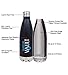 Water Vault Insulated Water Bottle - Stainless Steel Vacuum Thermos Bottles - Cold 24 Hours, Hot 12 Hours - Double Wall Copper Plated