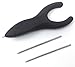 Penagain Ergosof, Ballpoint Pen with Black Ink, Set of 4 Pens Individually Packaged with Two Black Ink Refills Per Pen (Black)