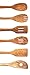 6 Piece Coconut Wood Kitchen Utensils: Wooden Spoon And Spatula Set With Unique And Elegant Design, Perfect For Serving, Mixing And Turning, Eco Friendly And Non Stick Cooking Tools