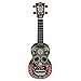 Mahalo Ukuleles Mahalo Art Series, 4-String Ukulele, Right Handed, Day of The Dead Graphic, Soprano (MA1SK bk)