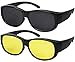 Fit Over Sunglasses With Polarized Lens 100% UV Protection Wear Over Prescription Eyeglasses