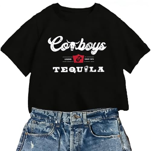 Country Cowboy Crop T Shirt