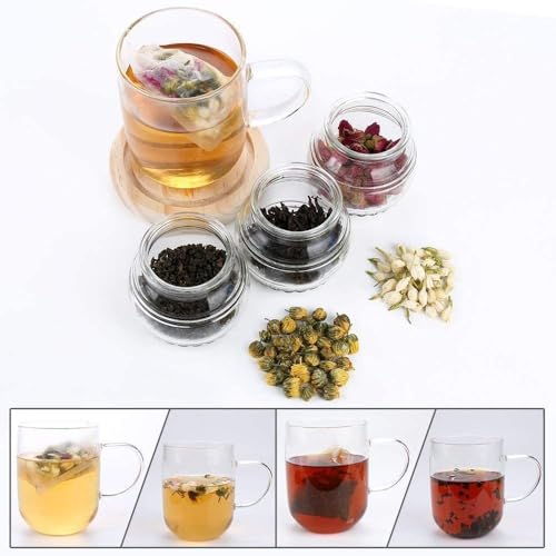 Arabest Disposable Tea Filter Bags, 400pcs Safety and Environmental Food-grade Drawstring Tea Bags, Natural Tea Filter Bags for Loose Tea, Tea Strainer Suitable for Tea, Coffee, Spice (8x10cm)