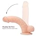 Lyps 8 Inch Realistic Dildo with Suction Cup - Body-Safe Silicone G-Spot Anal Dildo - Strong Suction Cup - Extremely Soft Adult Toy - 100% Waterproof Life Size Adult Sex Toy - Non Odor