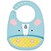 Skip Hop Zoo Fold & Go Silicone Bib, Multi Unicorn
