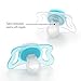 Chicco PhysioForma mi-cro Newborn Pacifier for Babies 0-2m, Teal, Orthodontic Nipple, BPA-Free, 2-Count in Sterilizing Case