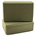 Peace Yoga Foam Exercise Blocks Green [9” x 6” x 3”] and [9