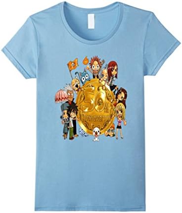 Women's FAIRY TAIL SHIRT 5  Medium Baby Blue