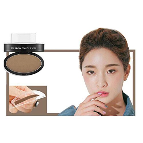 Brow Stamp Eyebrow Powder, Bolayu Delicated Natural Perfect Enhancer Straight United (Brown)