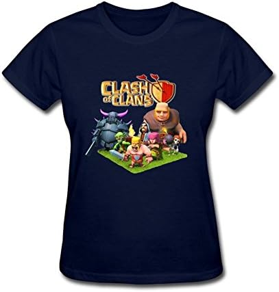 Attmye Women's Clash of Clans Logo and Characters Video Game T shirts