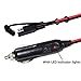 5FT 12V Car Male Cigarette Lighter Power Plug Outlet Replacement to Sae 2Pin Quick Release Battery Cable Extension Cigar Charger Cord 16Awg Disconnect Heavy Duty Dc Electrical Connect Cord 15Amp
