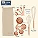 Juvale Stainless Steel Kitchen Cooking Baking Utensils 10 Piece Tool Set, Rose Gold