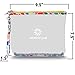 Clear Travel Bag with Heavy Duty Transparent Plastic Pouch, Zipper & Carry Strap - Water Resistant Great for Day Trips, Beach, Pool or Sporting Events. Stands Up for Easy Loading – Hearts Trim CTBMSH
