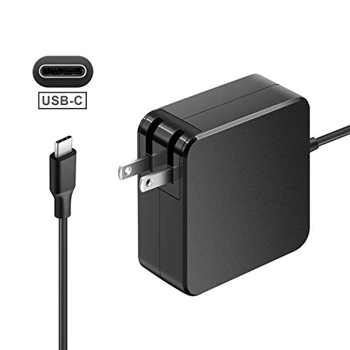 Aisilk Type C Adapter 65W USB-C Wall Charger with Power Delivery for MacBook/Pro, Dell, hp, Lenovo, Asus, Acer, Thinkpad, Matebook, Razer, Google, and More laptops Tablets and Cell Phones
