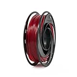 Gizmo Dorks Flexible TPU Filament for 3D Printers 1.75mm 200g, Red