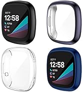 Fitbit Sense 2 Screen Protector TPU Soft Protective Case For Fitbit Versa 2 & Versa 3 | Ultra Slim, Shockproof, With Screen Protector Fitbit Versa Case - Foto 8