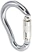 Omega Pacific Locking Climbing Carabiner, Jake, Key-Lok, Quik-Lok, Gunmetal/Bright, Rock Climbing Gear and Equipment, Safety, Rescue, Industrial, and Arborist Uses