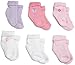 Gerber Baby Girls' 6 Pack Socks