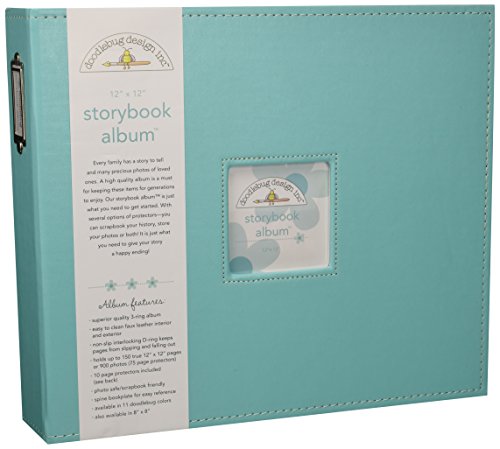 Doodlebug Design Swimming Pool Storybook for Scrapbooking Album, 12 by 12-Inch