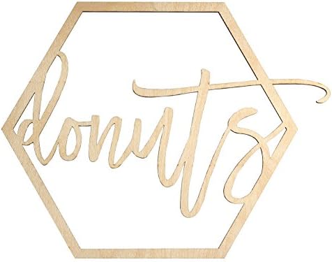 Amazon Com Koyal Wholesale Wood Donut Bar Sign Wedding Display