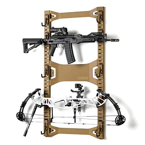 Savior Equipment Horizontal Steel Wall Mount Firearm Rifle Display Rack