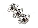 CleverDelights 8 Magnetic Jewelry Clasps - Shiny Drum Style - Silver Color - Necklace Magnet Converter