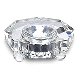 Santa Cruz 7 LED White Light Clear Lucite Stand Base for Crystal, Glass, Art - Runs on AC