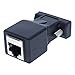 EDIMS DB9 RS232 to RJ45 Adapter COM Port to LAN Ethernet Port Adapter Male/Female to Female (DB9 Female)