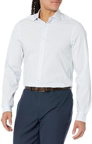 van heusen men's classic fit white poplin dress shirt $55 Van Heusen Men Regular-Fit Ivory Long-Sleeve Dress Shirt Size 15-15.5  34/35
