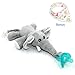 Baby Pacifier, Ztacking Pacifier Holder Infant Binky Nipple Teether Soothier Animal Elephant Toy Paci for Boys Girls - Non Toxic Removable Soothing
