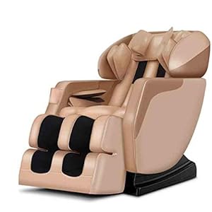 CSPFAIZA Electric Massage Chair with Heat/Airbag massage, 3D Surround Sound, Vibration Massage, Low Noise, Intelligent Recliner, Zero Gravity (Cream)