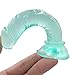 5.7 Inch Realistic Dildo, Body-Safe Material Lifelike Anal Dildo Powerful Suction Cup Dildo,Flexible Cock Adult Sex Toy from Women (Green)