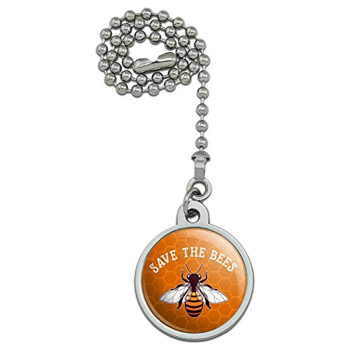 Save The Bees Honey Ceiling Fan and Light Pull Chain