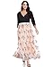 GRAPENT Women's Plus Size Sequin 3/4 Sleeves Evening Gown Party Long Maxi Dress