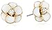 kate spade new york Flower White Stud Earrings