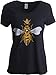Queen Bee | Funny, Cute, Cool Boss Lady Crown Alpha Tee, Women's V-Neck T-Shirt Top
