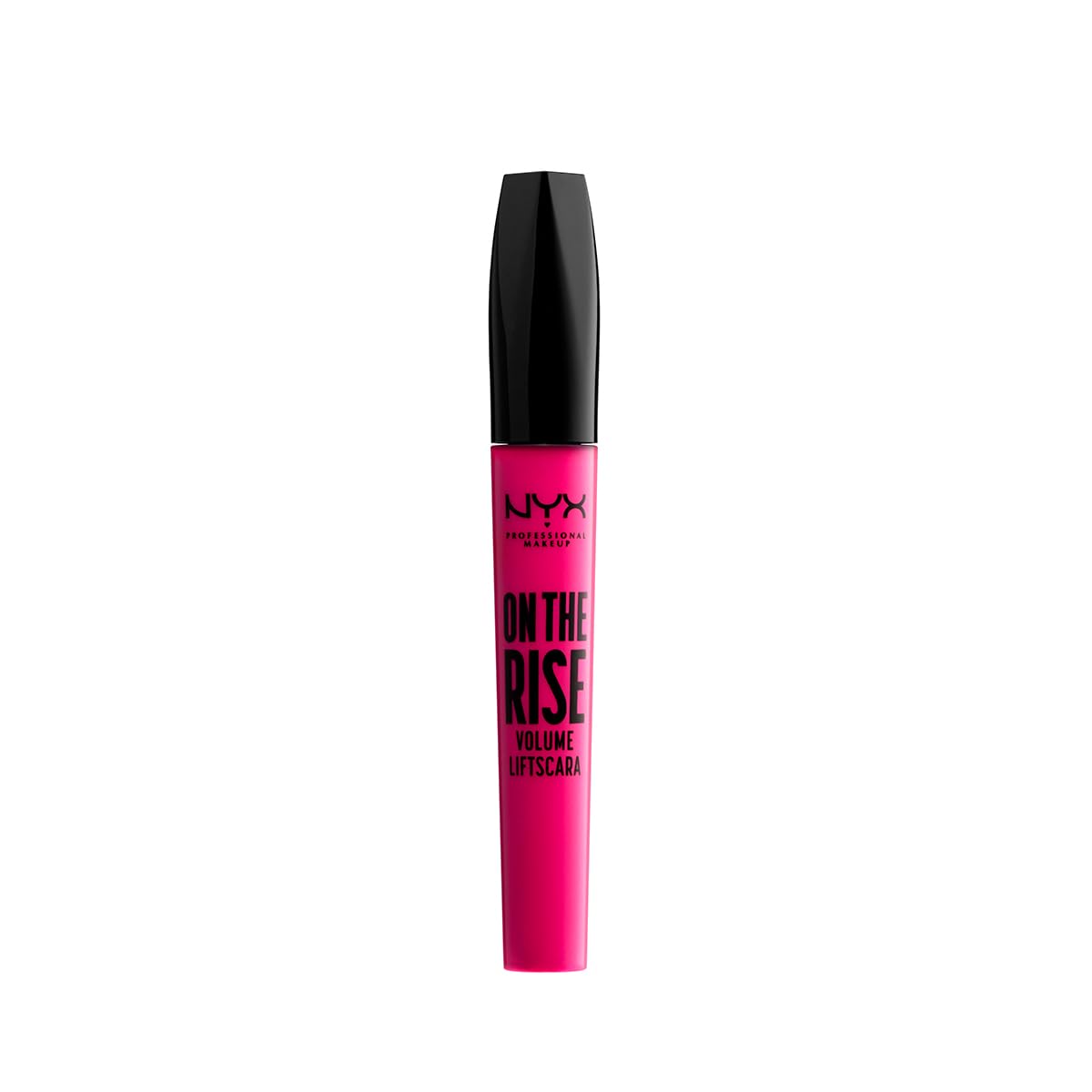 NYX Professional Makeup On The Rise Volume Liftscara, Instant Lifting & Volumising Mascara, Hourglass Elastomer Brush, 10 ml, Colour: Extreme Black