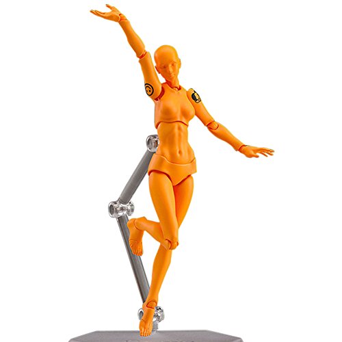 Tulas Action Figure Model,Man/Women Mannequin Body Kun Doll Body-Chan Male & Female Action Figure DX Set with Accessories Kit, Suitable for Sketching, Painting, Drawing, Artist.