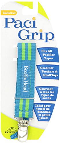 Booginhead PaciGrip - Blue Green Stripe